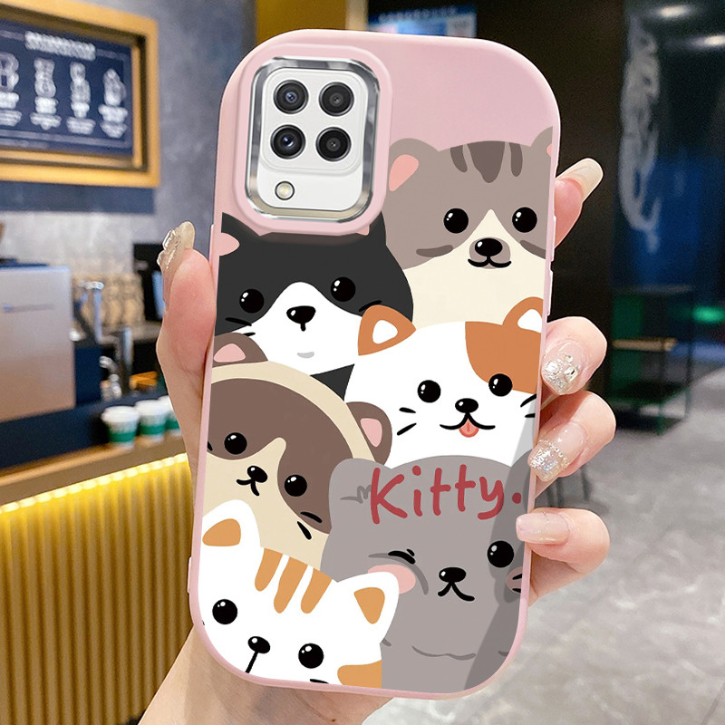 เคสใช้ได้กับ Samsung A22 M22 M32 เคสการ์ตูนสัตว์