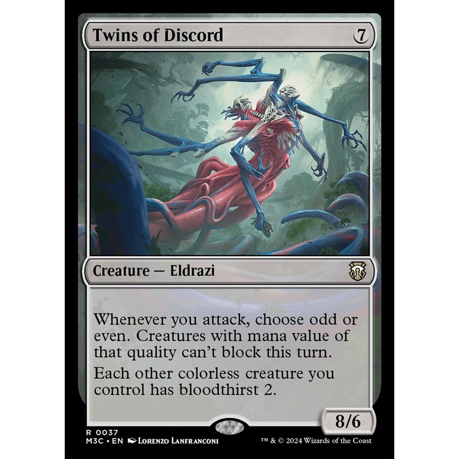 Twins of Discord การ์ด Magic the Gathering [MTG] ของแท้