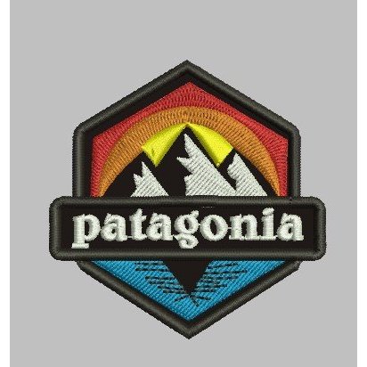 PG-03| -PATAGONIA- / FASHION LOGO EMBROIDERY PATCH - SUNRISE MOUNTAIN