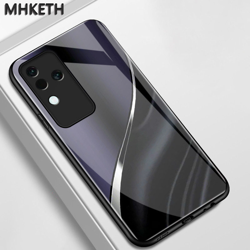 เคสสำหรับ VIVO V30 5G V30 Pro 5G V30E 5G เคสโทรศัพท์ปิดหลังกระจกระดับไฮเอนด์ที่ได้รับการออกแบบขั้นต่ำ