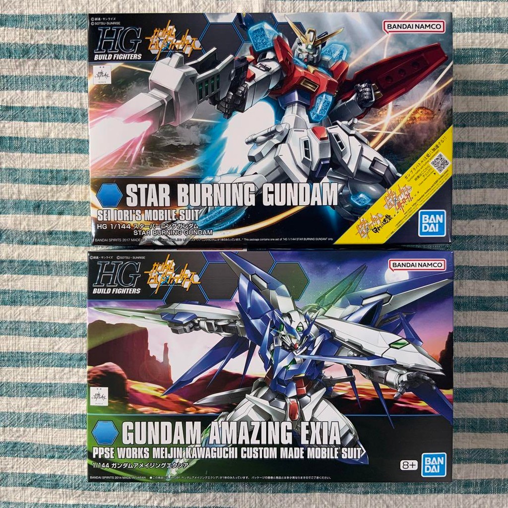 【Direct from Japan】★HG Gunpla★ [Star Burning Gundam Amazing Exia] ★ชุด 2 ชิ้น★【Japan Exclusive】