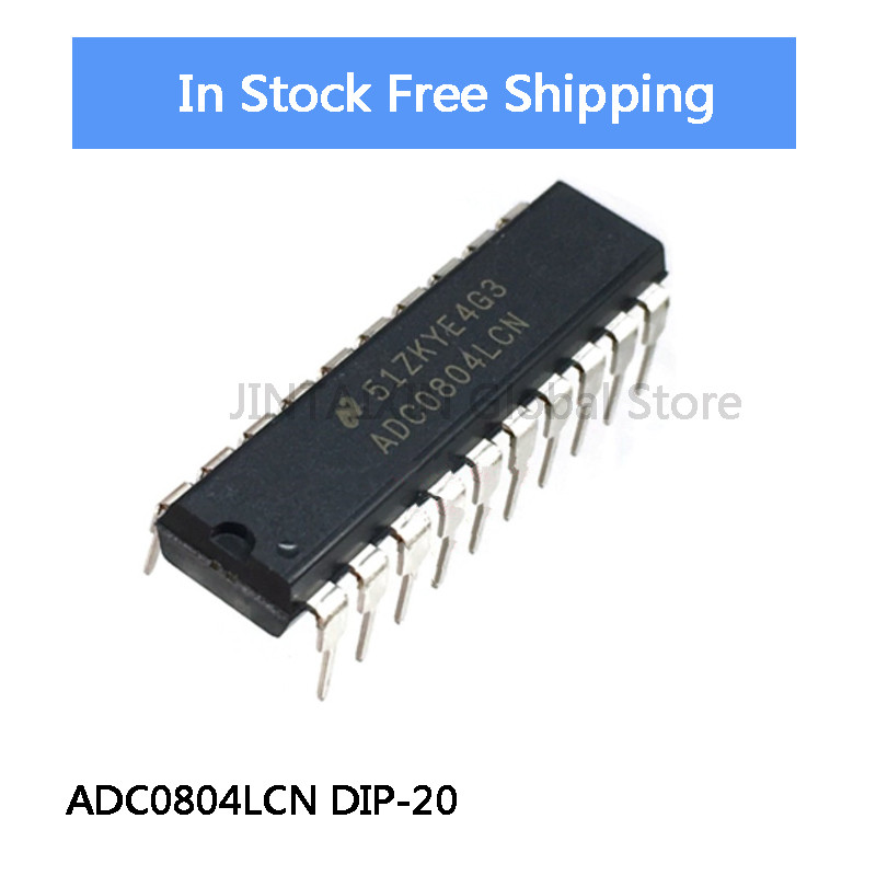 1-5 ชิ้น ADC0804 ADC0804LCN DIP-20 8-bit CMOS ลําดับ Comparison AD Converter IC ชิปสต็อกขายส่ง
