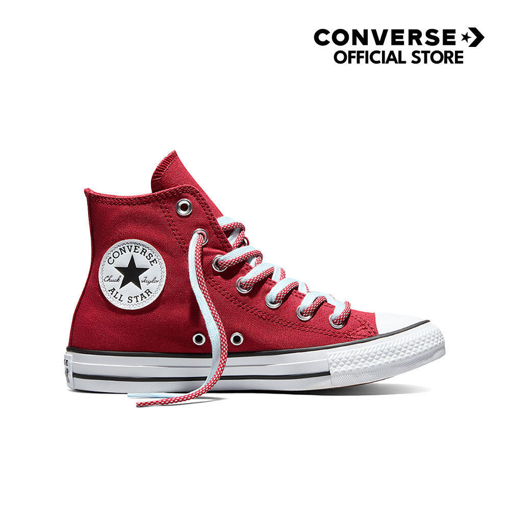 CONVERSE รองเท้า Chuck Taylor All Star COLOR + DOUBLE LACE HI RED ผู้หญิง A18297CF_F6REXX