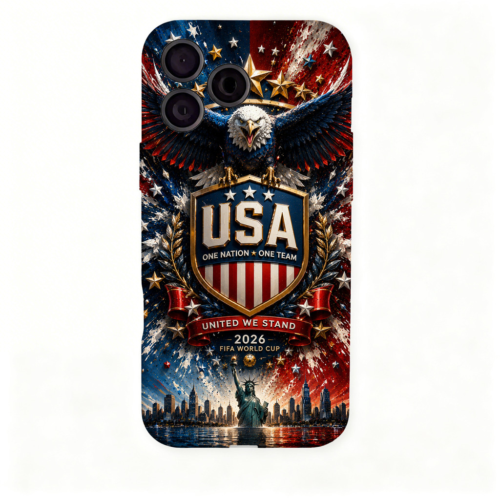 USA Eagle Football เคสโทรศัพท์กันกระแทกสําหรับ iPhone 17 16 15 Pro Max