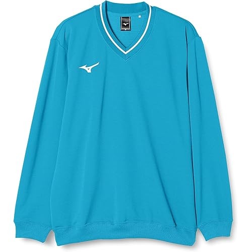 Mizuno 62Jc8001 Blue Atoll คอวี หนาปานกลาง ดูดซับเหงื่อ แห้งเร็ว ยืด Unisex
