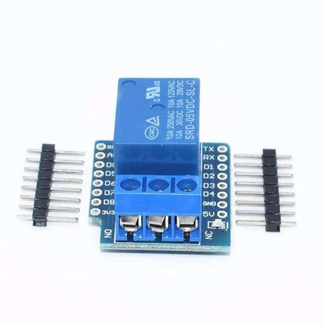 1เซ็ตหนึ่งช่อง Wemos D1 Mini Relay Shield Wemos D1 Mini Relay Module ESP8266 Development Board 1 ช่อ