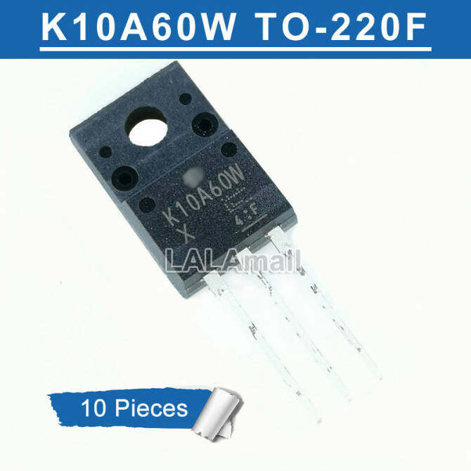 10pcs K10A60W TO-220F TK10A60W 10A60 10A60W TO-220 600V 9.7A N-channel MOSFET ใหม่เดิม