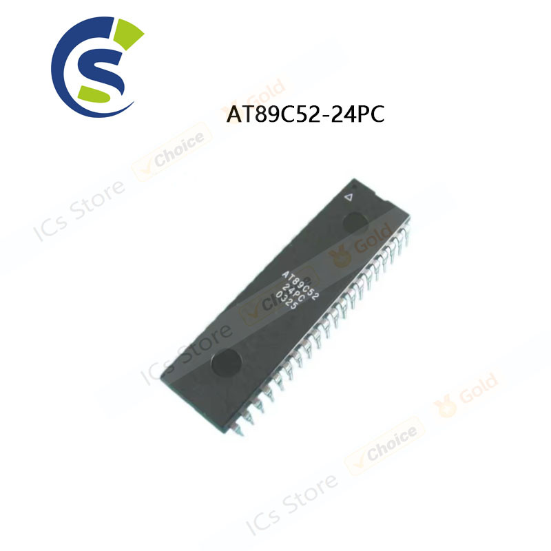 10PCS IC ใหม่ 89C52 AT89C52 AT89C52-24PC AT89C52-24PI DIP-40 AT89C52-24PC