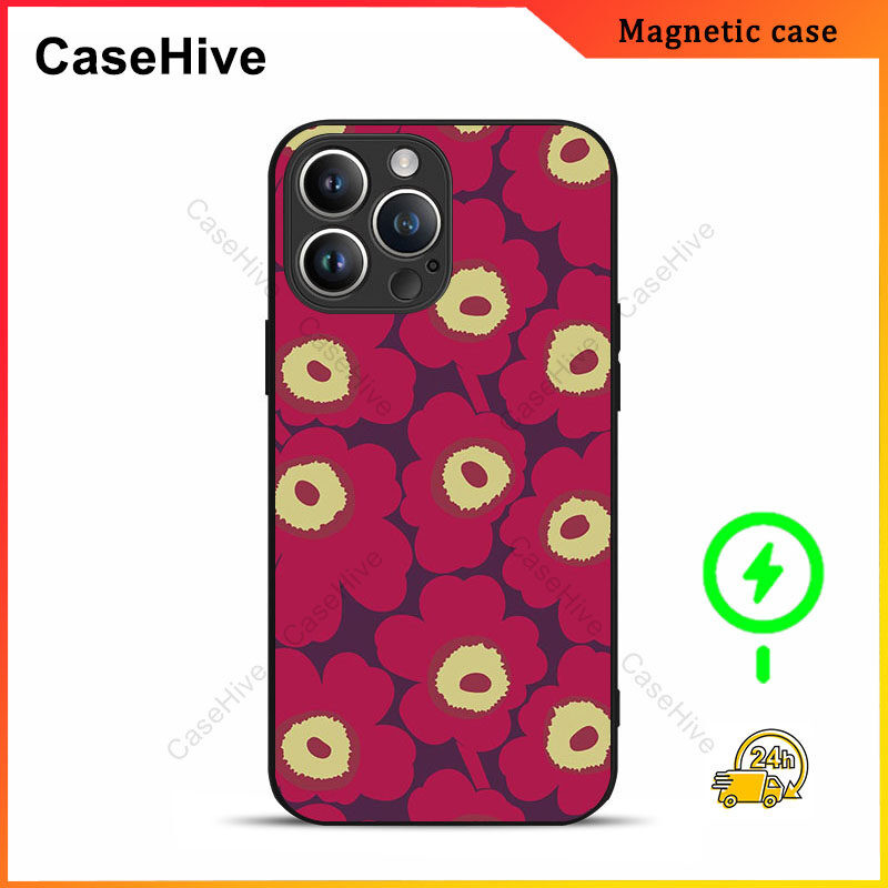 เคสโทรศัพท์ดอกไม้สําหรับ iPhone 17 Pro Max / iPhone 16 Pro Max / 15 Pro Max / 13 / Samsung Galaxy S2