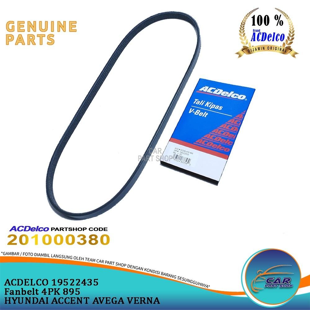 Fanbelt V เข็มขัดพัดลม 4PK 895 HYUNDAI ACCENT AVEGA VERNA 4PK895 Ac Delco