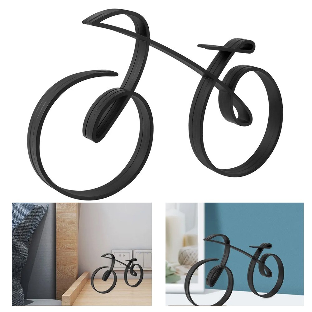 PRTY, เครื่องประดับ Wireframe เครื่องประดับสีดํา ตกแต่งประติมากรรมศิลปะ