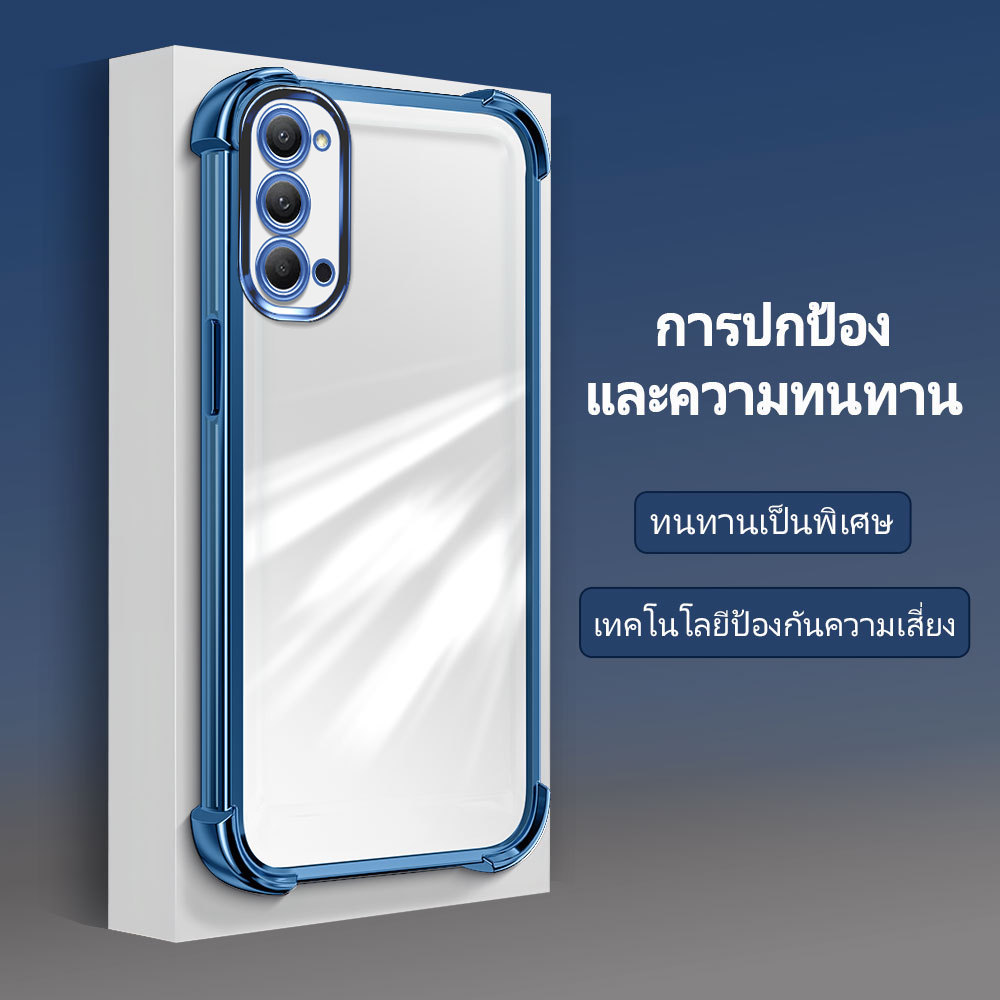 กันกระแทก เคส For OPPO Reno 4 5G เคสมือถือ เคสออปโป้ Silicone Phone Case เคสโทรศัพท์ เคสนิ่ม เคสกันกระแทก Soft FS 2000
