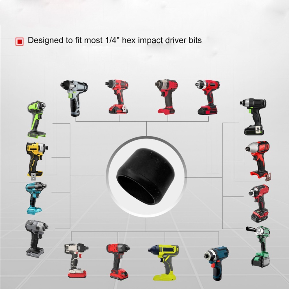 DOOL1/4in Hex สําหรับ Impact Driver Head ป้องกัน Boot สําหรับ DeWalt ป้องกันสวมใส่และฉีกขาด - รูปที่ 6