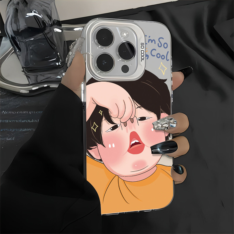 MHKETH เคสสำหรับ OPPO Reno 5 4G Reno 5 5G Reno 5K Reno 6 4G Find X3 Lite เคสโทรศัพท์ผิวเกล็ดน้ำแข็งสไตล์คู่รักตลก - รูปที่ 6