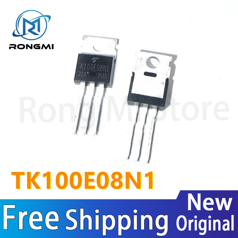 5-100 ชิ้น TK100E08N1 K100E08N1 100E08N1 TK100E08 TO-220 80V 100A ชิปเซ็ตในสต็อกขายส่ง