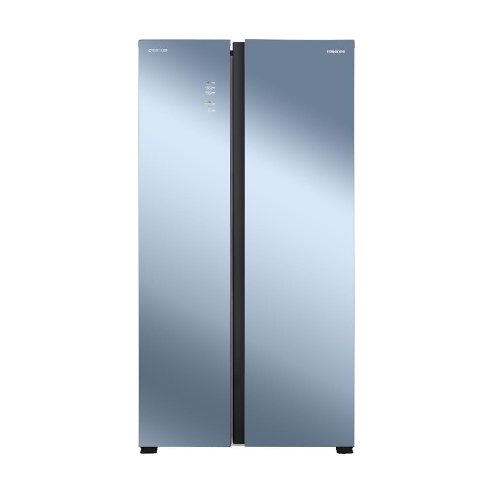 HomePro ตู้เย็น SIDE BY SIDE  RS808N4TBMU 21.5 คิว กระจกเงา อินเวอร์เตอร์ แบรนด์ HISENSE