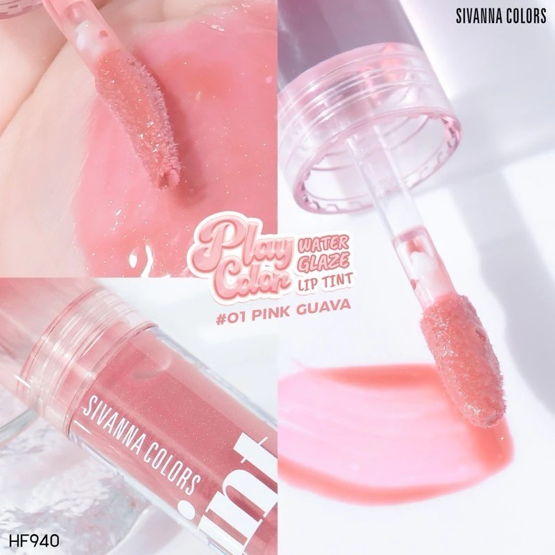 HOT🔥HF940 Sivanna Colors Play Color Water Glaze Lip Tint ซีเวนน่า คัลเลอร์ส เพย์ คัลเลอร์ วอเตอร์ เก