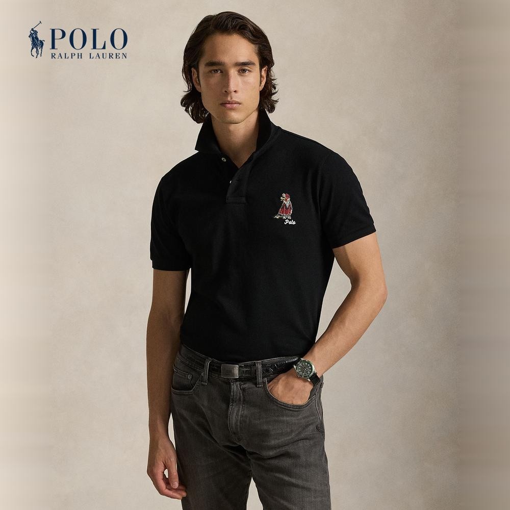 Polo Ralph Lauren เสื้อโปโลผู้ชาย รุ่น MNPOKNI1N823704 สีดำ