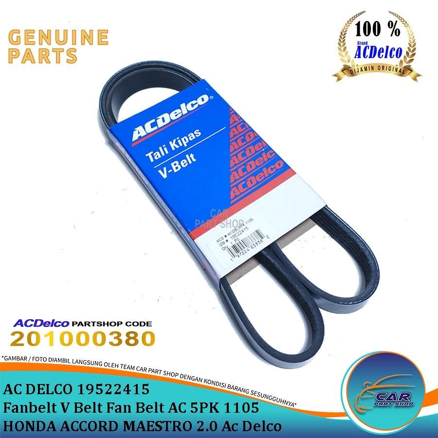Fanbelt V Belt สายพานพัดลม AC 5PK 1105 HONDA ACCORD MAESTRO 2.0 Ac Delco