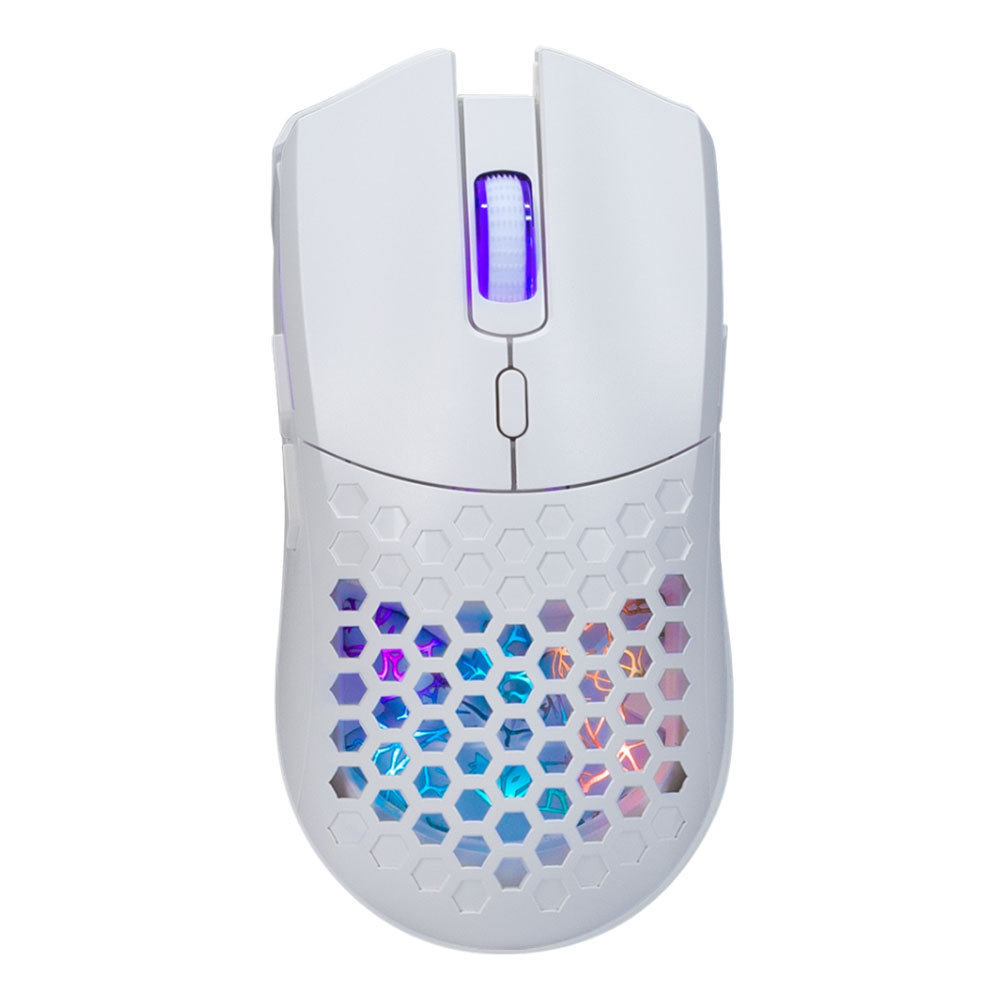 WIRELESS MOUSE (เมาส์ไร้สาย) NUBWO NM-103W - DUAL MODE GAMING WHITE |||