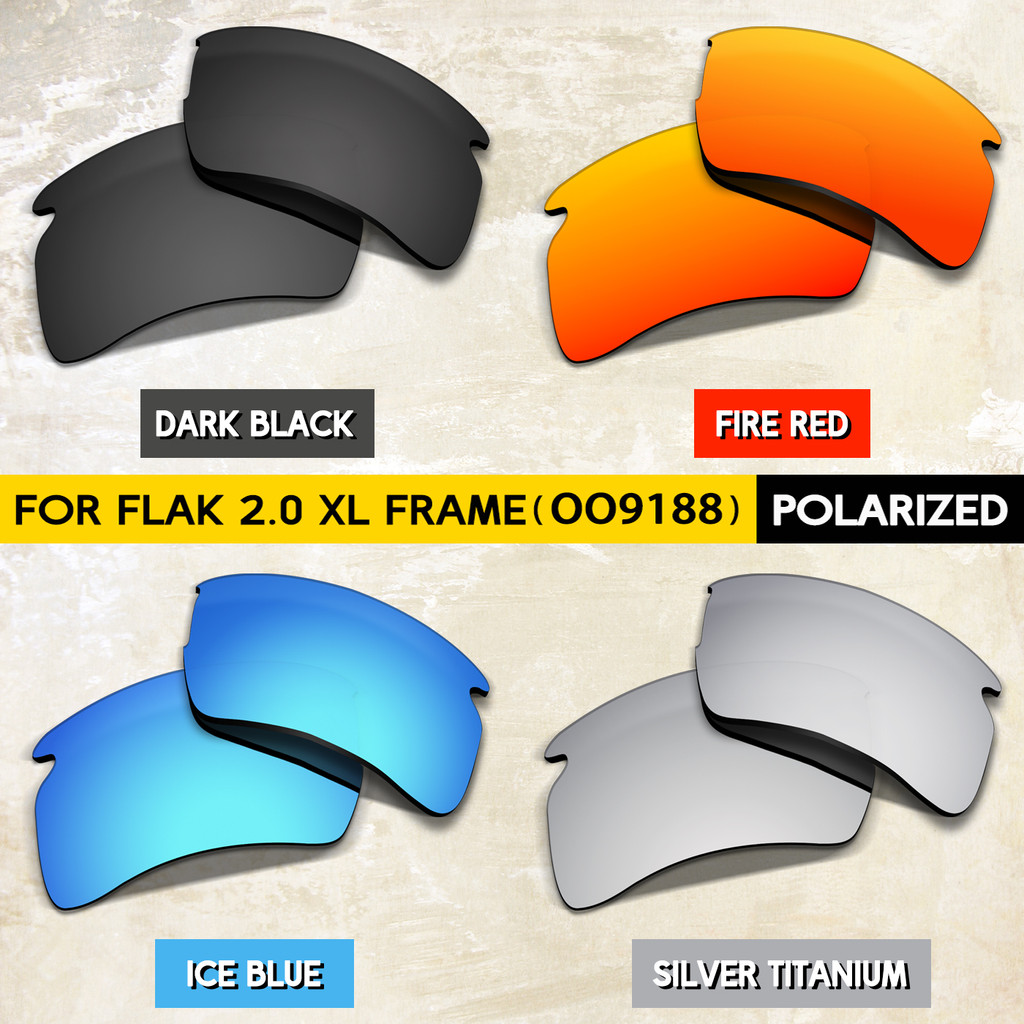 เลนส์เปลี่ยนชุด 4 คู่สําหรับ Flak 2.0 XL OO9188 59 มม. - กรอบ UVA UVB 100%