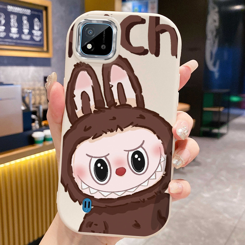 เคสสำหรับ Realme C20 C20A C11 2021 เคสโทรศัพท์สัตว์ประหลาดน่ารักกันกระแทกกลมและอ้วน