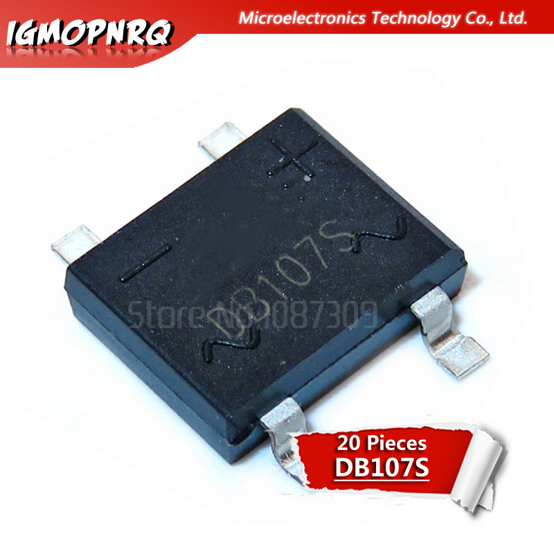 10PCS DB107S DB157S DB207S DF06S DF10S DB107 DB207 DB157 DF06 DF10 SOP SMD Rectifier Bridge