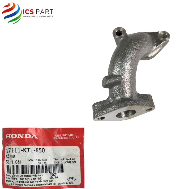17111KTL850 | ท่อร่วมไอดี Wave S 100 Wave RS 100 KVR, Wave RSX 100 Superman KVR Honda