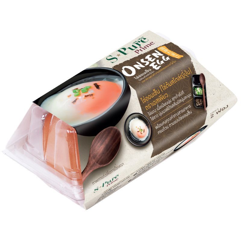 เอสเพียวไข่ไก่ออนเซ็นแพค 2ฟอง S Pure Onsen Egg Pack 2pcs. [หมายเลขบาร์โค้ด 8856294070654]