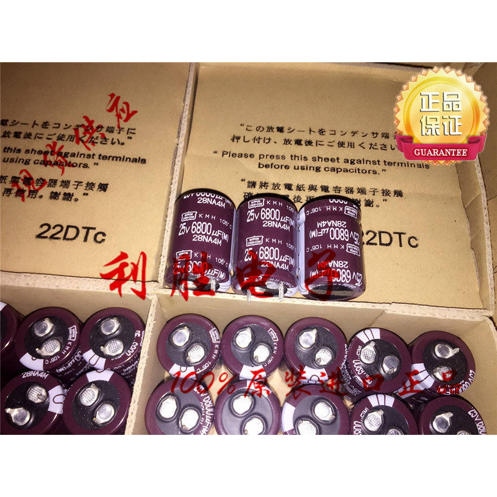 1PCS 6800UF 25V ญี่ปุ่น NCC NCC ตัวเก็บประจุ 25V6800UF 22 * 30 KMH 105 องศา