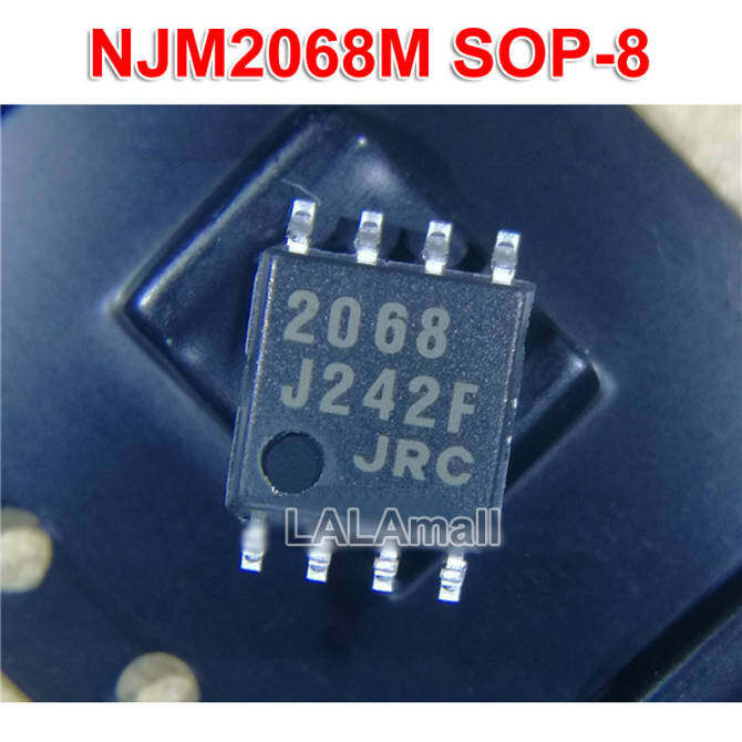 10pcs JRC2068 2068 SOP-8 NJM2068 SOP8 NJM2068M SOP SMD Dual Operational Amplifier ใหม่เดิม