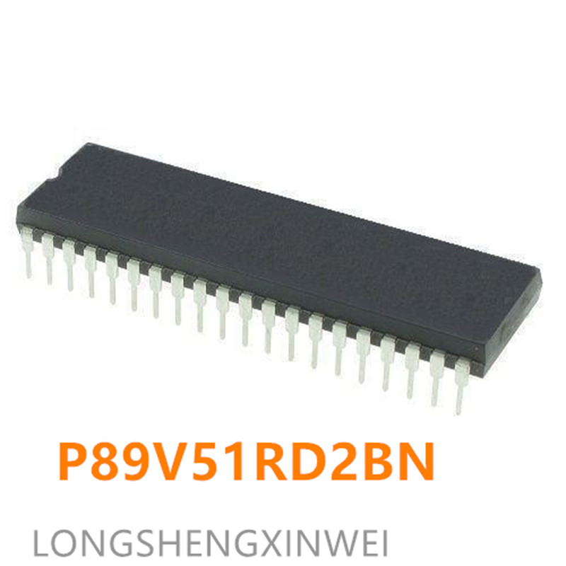 SHDJ-1PCS P89V51RD2BN P89V51RD2 Microcontroller ชิปใส่โดยตรง DIP 40 เดิม