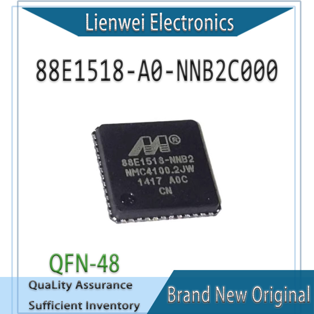 100% ใหม่เดิม 88E1518-NNB2 88E1518-A0-NNB2C000 ชิปเซ็ต IC QFN-48