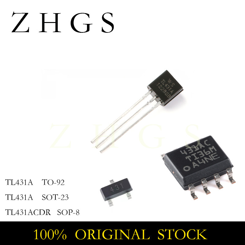 20-100PCS TL431 SOT TL431A SOT-23 431 TO-92 TL431ACDR SOP-8 SOP SMD ใหม่แรงดันไฟฟ้า IC STOCK WHOLESA