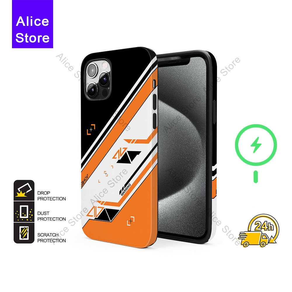 CSGO CS2 Skin Asiimov Strike เคสโทรศัพท์สําหรับ iPhone 17 Pro Max / iPhone 16 Pro Max / 15 / 14 / 13