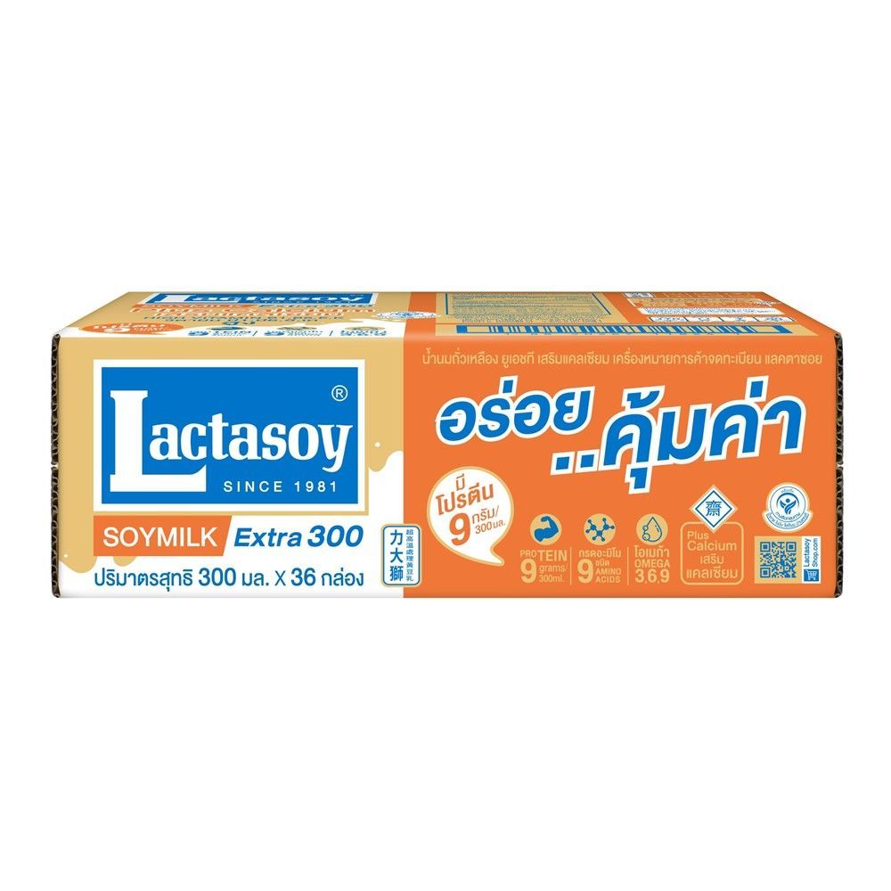 แลคตาซอยนมถั่วเหลืองสูตรเจ300มล. แพ็ค 36