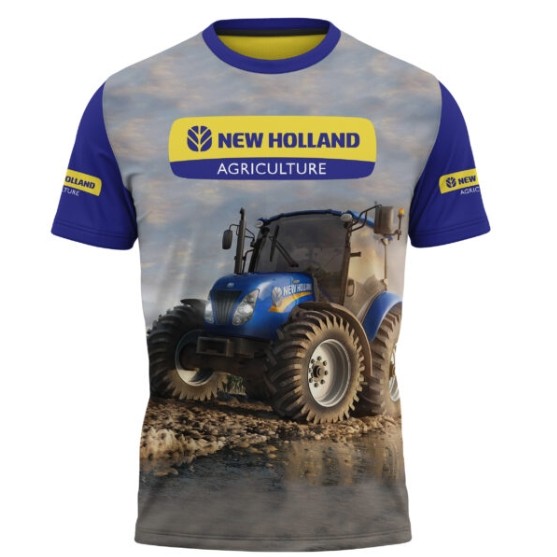 New Holland Tshirt / Baju Microfiber Jersi / Jersey Sublimation / Tshirt Jersey