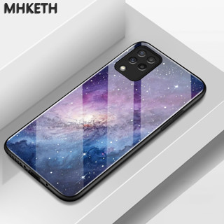 เคสสำหรับ Samsung A22 M22 A22 5G เคสโทรศัพท์แก้วเรียบกับลวดล…