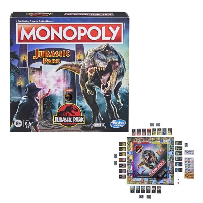 MONOPOLY HASBRO GAMING JURASSIC PARK EDITION BOARD GAME CODE 221