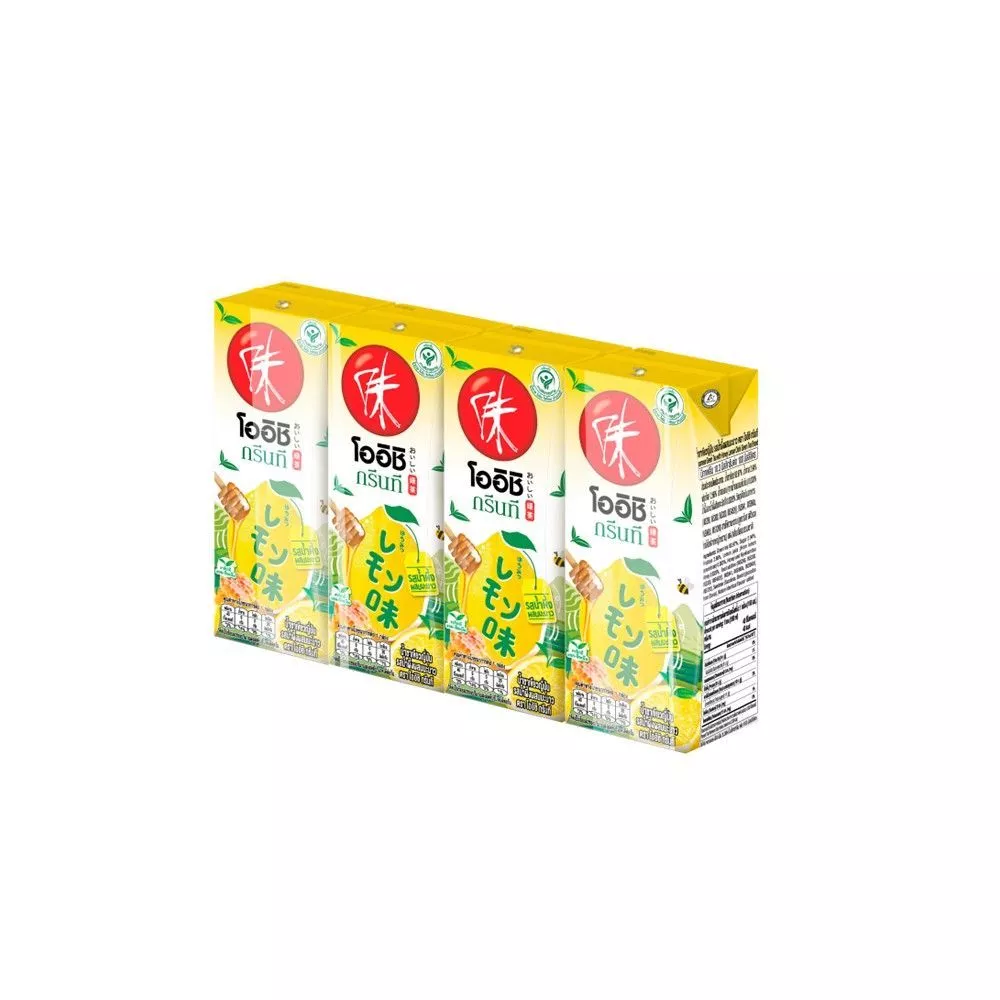 [สินค้าส่งด่วน]โออิชิชาเขียวรสน้ำผึ้งผสมมะนาว180มล. แพ็ค 4