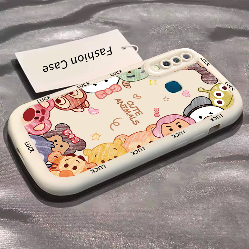 เคสสำหรับ VIVO Y12 Y15 Y17 Y11 2019 Y12i Y3 Y3s 2020 เคสโทรศัพท์สัตว์น่ารักซิลิโคนกันกระแทก