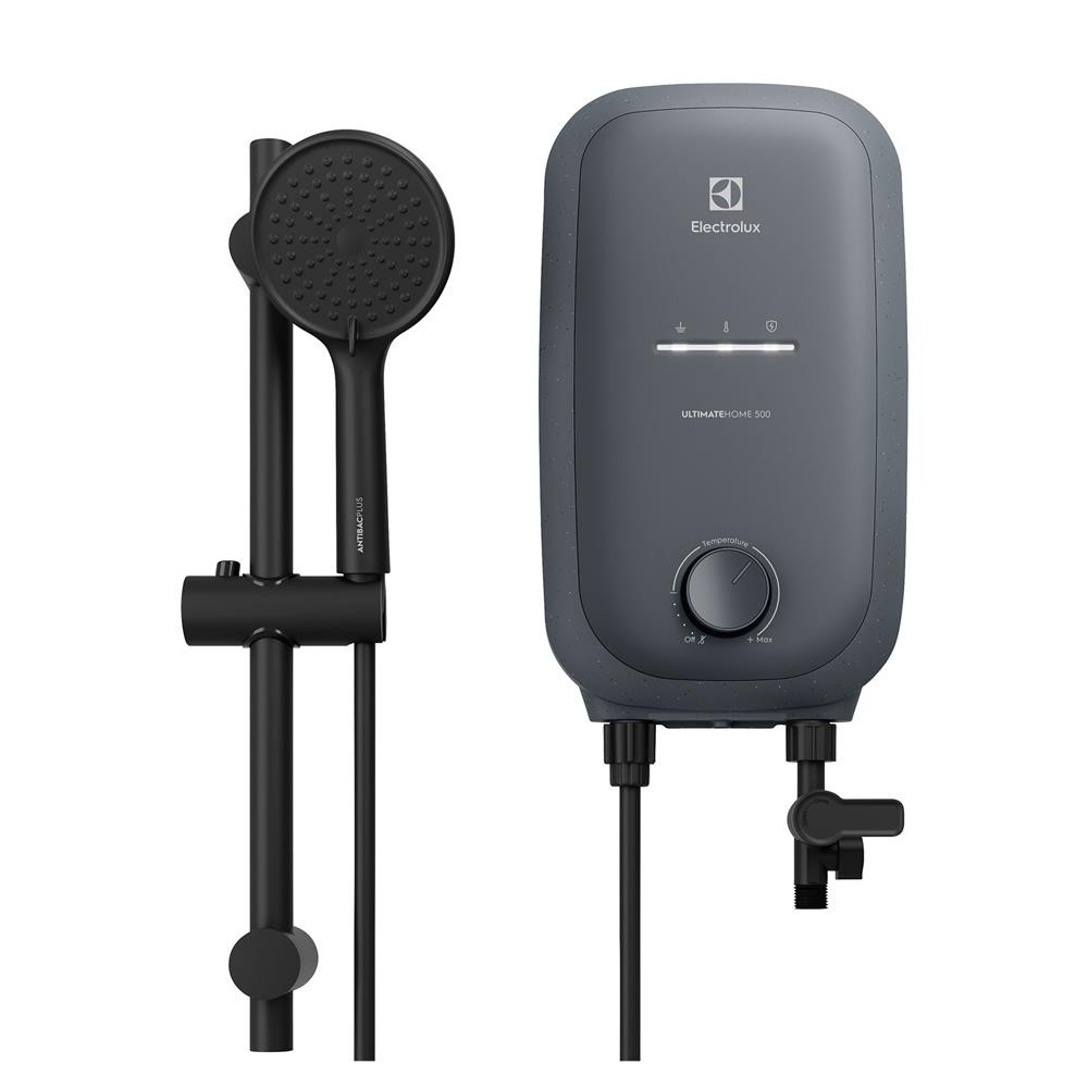 [ติดตั้ง*แบบจั๊มไม่รวมอุปกรณ์]  HomePro เครื่องทำน้ำอุ่น  EWE381QX-G4 3800 วัตต์ สีเทา แบรนด์ ELECTR