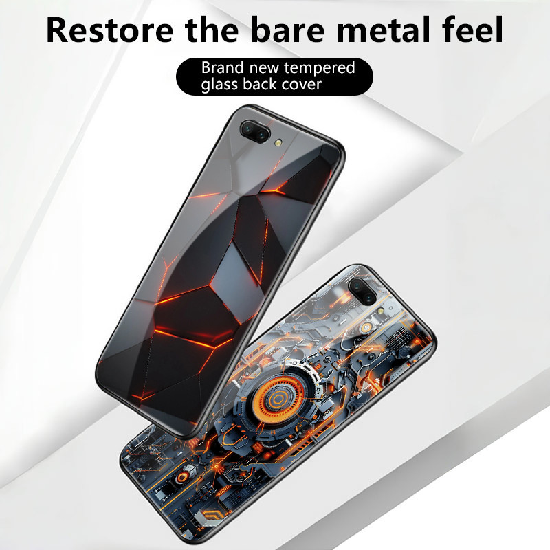 เคสสำหรับ Redmi 14C 4G 14C 5G A4 5G 14R 5G POCO C75 5G M7 5G เคสโทรศัพท์ฝาครอบด้านหลังกันกระแทกแก้วเมชาที่ทันสมัย - รูปที่ 2