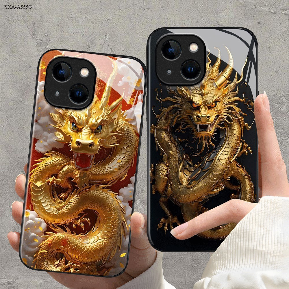 Samsung Galaxy A55 A06 A16 A05S A04S A13 A05 A15 A35 A34 A25 A14 A04 A70 A72 A24 A80 A9 A8 A6 Plus 2018 4G 5G เคส Glass