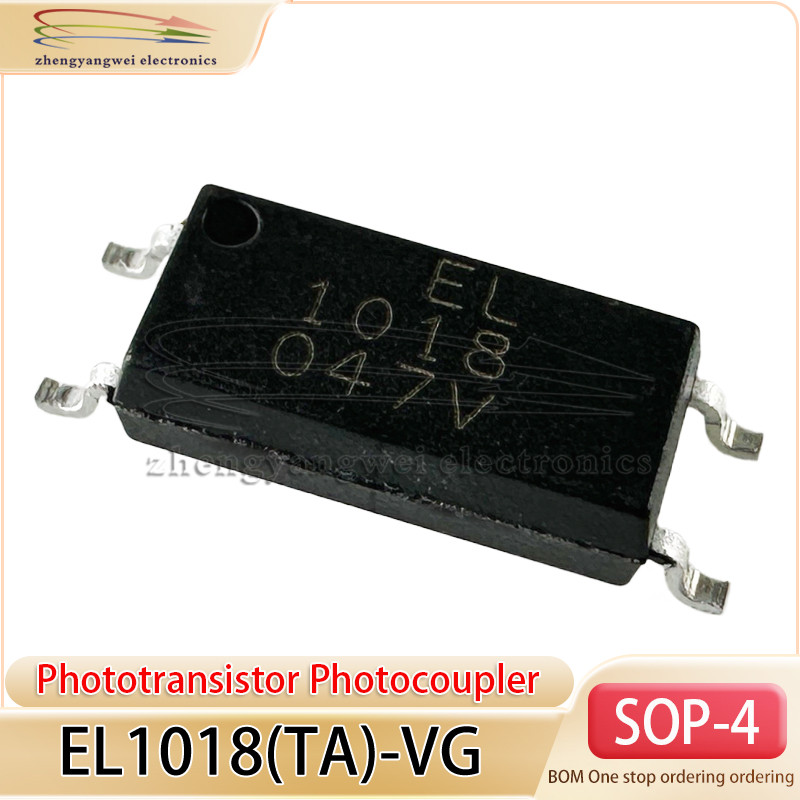 แรงดันแยกอินพุต DC (rms): 5000V ตัวแปลงสัญญาณภาพ EL1018(TA)-VG SOP-4-2.54 มม. 20PCS EL1018
