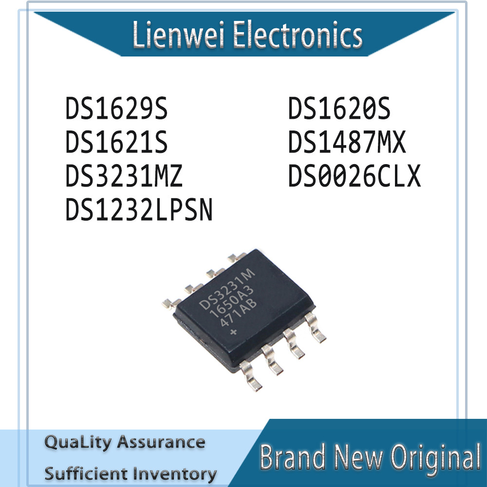 100% ใหม่ Original DS1629S DS1620S DS1621S DS1487MX DS3231MZ DS0026CLX DS1232LPSN IC Chipset SOP-8