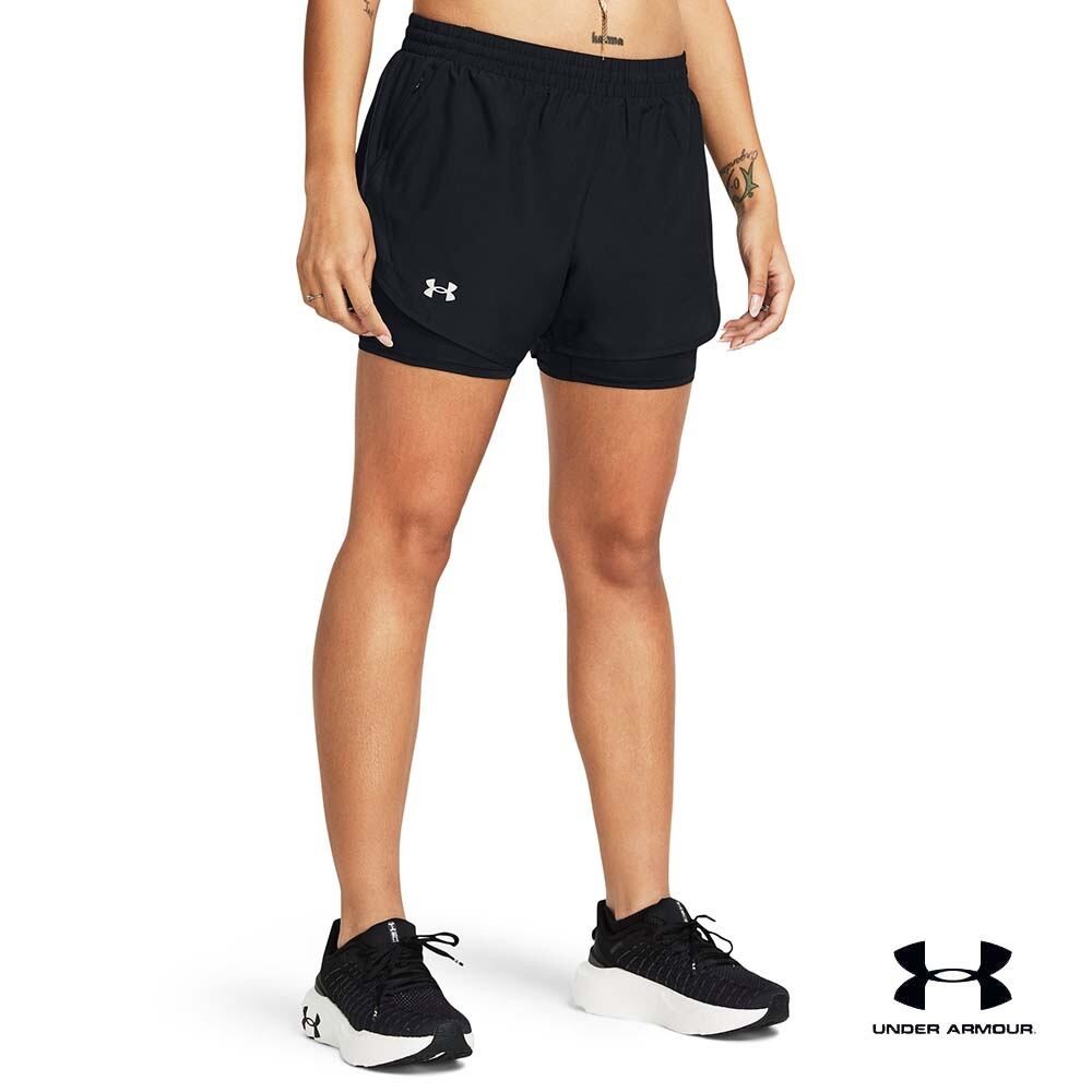Under Armour กางเกงขาสั้นทูอินวันสำหรับผู้หญิง UA Fly-By