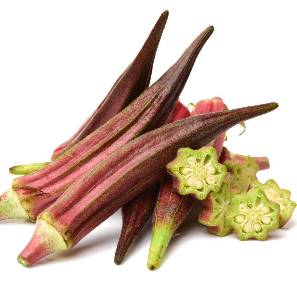 30 เมล็ด กระเจี๊ยบแดง เหมาะแก่การทำสวน Okra Vegetable Seeds