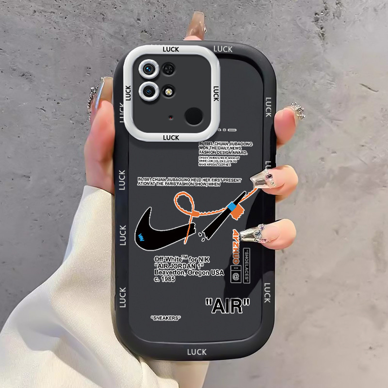 เคสสำหรับ Xiaomi Redmi 10C เคสโทรศัพท์แบรนด์อินเทรนด์ซิลิโคนกันกระแทก