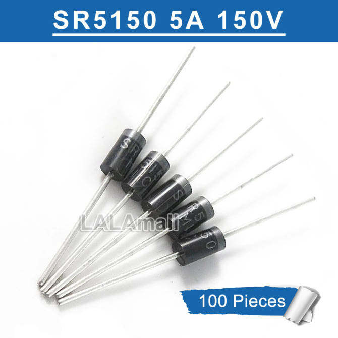 100pcs SR5150 SB5150 MBR5150 5A 150V Schottky Rectifier Diode ใหม่เดิม
